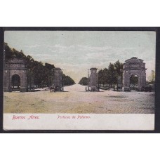 PALERMO PORTONES ANTIGUA TARJETA POSTAL